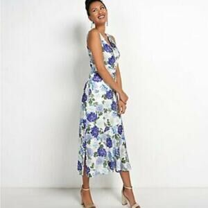 New Sam Edelman floral midi dress‎ size large